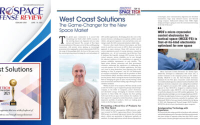 WEST COAST SOLUTIONS IS AWARDED THE 2021 AEROSPACE & DEFENSE REVIEW TOP SPACE TECH SOLUTIONS PROVIDER AWARD